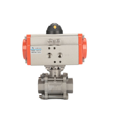 качество General DN32 1 1/4" Pneumatic Operated Connection 2Way Threaded Ball Valve завод